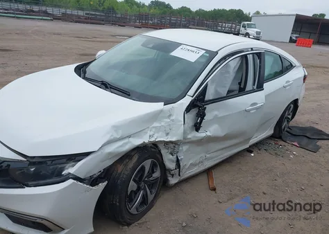 2020 Honda Civic Lx из США, поврежденный, VIN 19XFC2F66LE021813